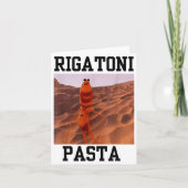 Funny Marcus The Worm Rigatoni Pasta Robert Meme T Kaart (Voorkant)