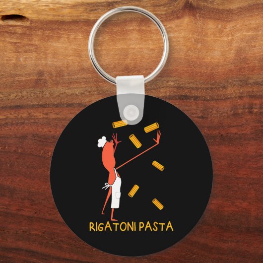 Funny Marcus The Worm Rigatoni Pasta  Sleutelhanger (Voorkant)