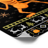 Funny Marcus The Worm Ugly Christmas Sweaters Robe Poster (Hoek)