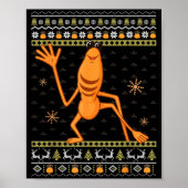 Funny Marcus The Worm Ugly Christmas Sweaters Robe Poster (Voorkant)