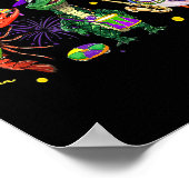 Funny Mardi Gras 2026 Crocodile Crawfish Pelican N Poster (Hoek)