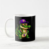Funny Mardi Gras Alligator Beads Carnival Celebrat Koffiemok (Links)