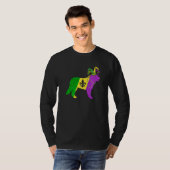 Funny Mardi Gras Bernese Mountain Dog Mardi Gras H T-shirt (Voorkant volledig)