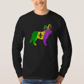 Funny Mardi Gras Bernese Mountain Dog Mardi Gras H T-shirt (Voorkant)