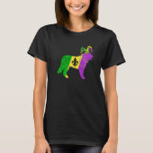 Funny Mardi Gras Bernese Mountain Dog Mardi Gras H T-shirt (Voorkant)