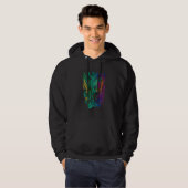Funny Mardi Gras Carnival parade with beads party Hoodie (Voorkant volledig)