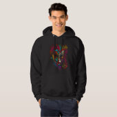 Funny Mardi Gras Carnival parade with beads party  Hoodie (Voorkant volledig)