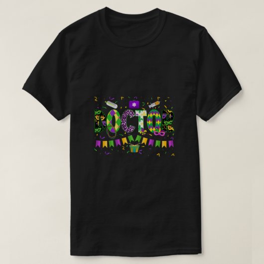 Funny Mardi Gras Doctor Carnival Parade Women Mann T-shirt (Design voorkant)
