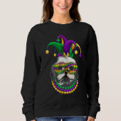 Funny Mardi Gras Dog Apparel, Shih Tzu Dog Mom Dad Trui (Voorkant)
