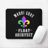Funny Mardi Gras Float Architect Fleur De Lis Muismat (Met muis)