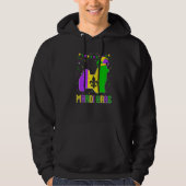 Funny Mardi Gras Maltese Dog Dad Mom Mardi Gras Pr Hoodie (Voorkant)