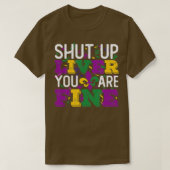 Funny Mardi Gras Parade Outfit Hou je mond. T-shirt (Design voorkant)