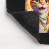 Funny Mardi Gras Selfie Cat Bigfoot Quote _1 Muismat (Hoek)