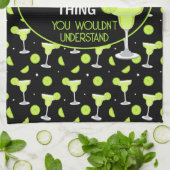 Funny Margarita Quote Cocktail Lover Theedoek (Gevouwen)