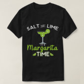 Funny Margarita Salt & Limoen Het is Margarita Tim T-shirt (Design voorkant)