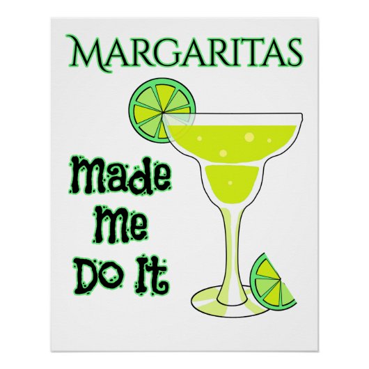 Funny Margaritas deed het Perfect Poster (Voorkant)