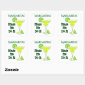Funny Margaritas deed het Vierkante Sticker (Vel)