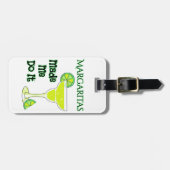 Funny Margaritas liet me het doen Bagagelabel (Voorkant horizontaal)