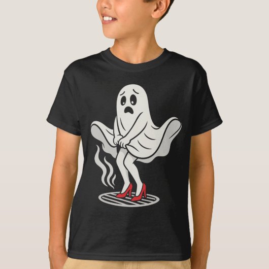 Funny Marilyn Monboo Ghost Halloween Parody Shirt (Voorkant)