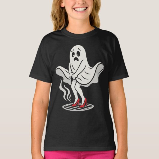 Funny Marilyn Monboo Ghost Halloween Parody Shirt (Voorkant)