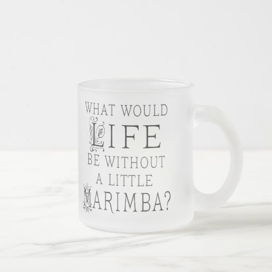 Funny Marimba Music Quote Matglas Koffiemok (Rechts)