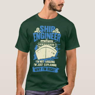 Funny Marine Engineering Ship Engineer Gift T-shirt