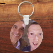 Funny Mark Zuckerberg Selfie Sleutelhanger (Voorkant)