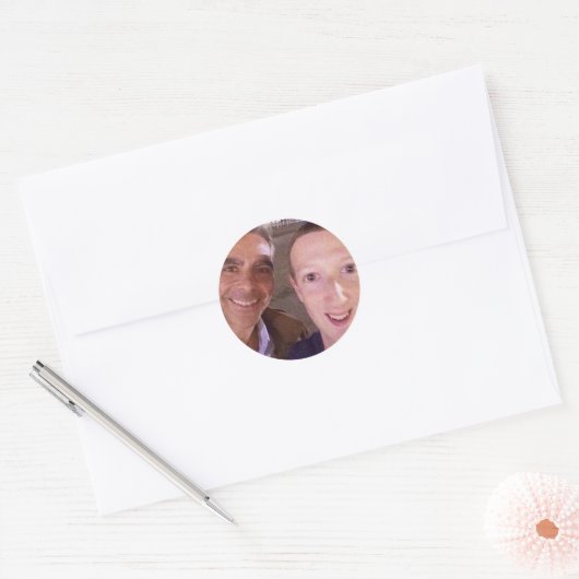 Funny Mark Zuckerberg Selfie Sticker (Envelop)