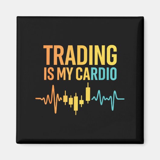 Funny Market For Trader Dad, Trading Quotes Stocks Magneet (Voorkant)