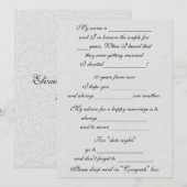 Funny Marriage Advice for Bride & Groom Advieskaart (Voorkant / Achterkant)