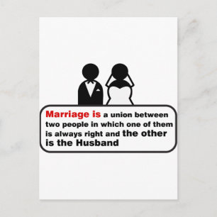 Funny Marriage Briefkaart