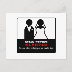 Funny Marriage Briefkaart