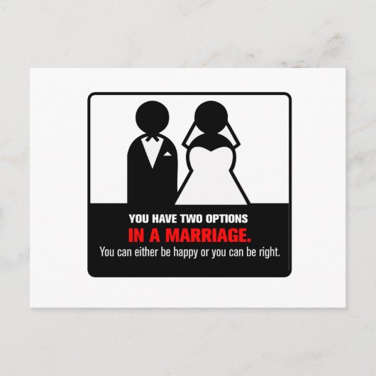 Funny Marriage Briefkaart (Voorkant)