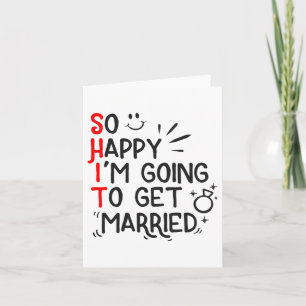 Funny Marriage Gift Hilarious Groom Bride Wedding Kaart