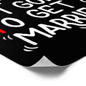 Funny Marriage Gift Hilarious Groom Bride Wedding Poster (Hoek)