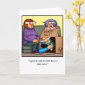 Funny Marriage Humor Blank Wenskaart Kaart (Gele Bloem)