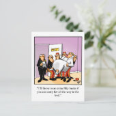 Funny Marriage Humor Briefkaart (Staand voorkant)