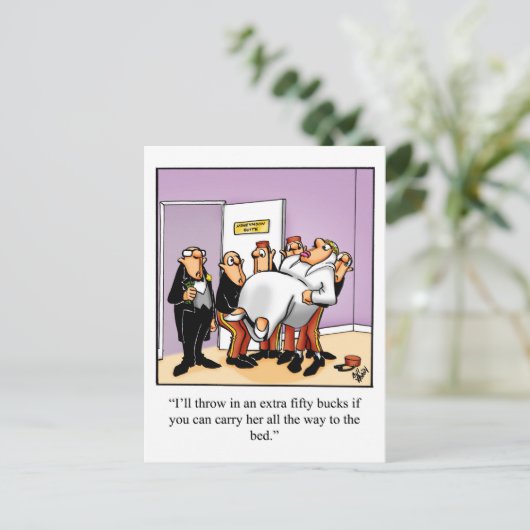 Funny Marriage Humor Briefkaart (Staand voorkant)