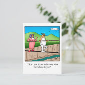 Funny Marriage Humor Briefkaart (Staand voorkant)