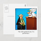 Funny Marriage Humor Briefkaart (Voorkant / Achterkant)