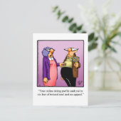 Funny Marriage Humor Briefkaart (Staand voorkant)