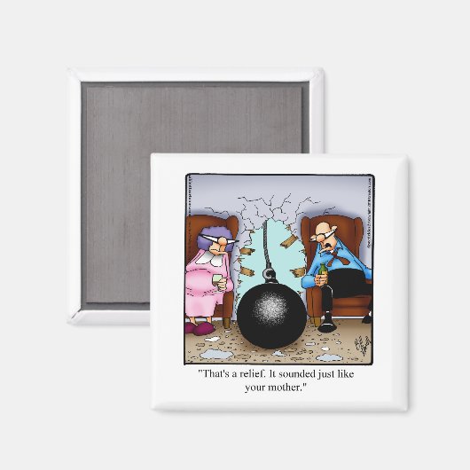 Funny Marriage Humor Magnet voor hem (Voorkant / Achterkant)