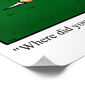 Funny Marriage Humor "Mow the Lawn" Poster (Hoek)