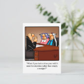 Funny Marriage/Jubileum humor Briefkaart (Staand voorkant)