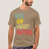 Funny Marriage Real Mannen Marry Lawyers Groom T-shirt (Voorkant)