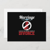 Funny Marriage Sarcasm Sarcastic Divorce Statement Feestdagenkaart (Voorkant / Achterkant)