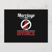 Funny Marriage Sarcasm Sarcastic Divorce Statement Feestdagenkaart (Voorkant)