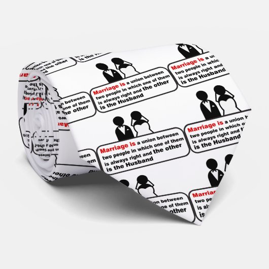 Funny Marriage Stropdas (Opgerold)