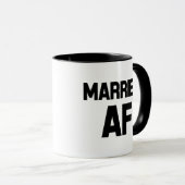 Funny Married AF mok koffie (Voorkant rechts)