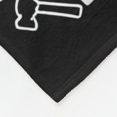 Funny Married Dad Husband Arm Candy Quote Humor  Fleece Deken (Hoek)